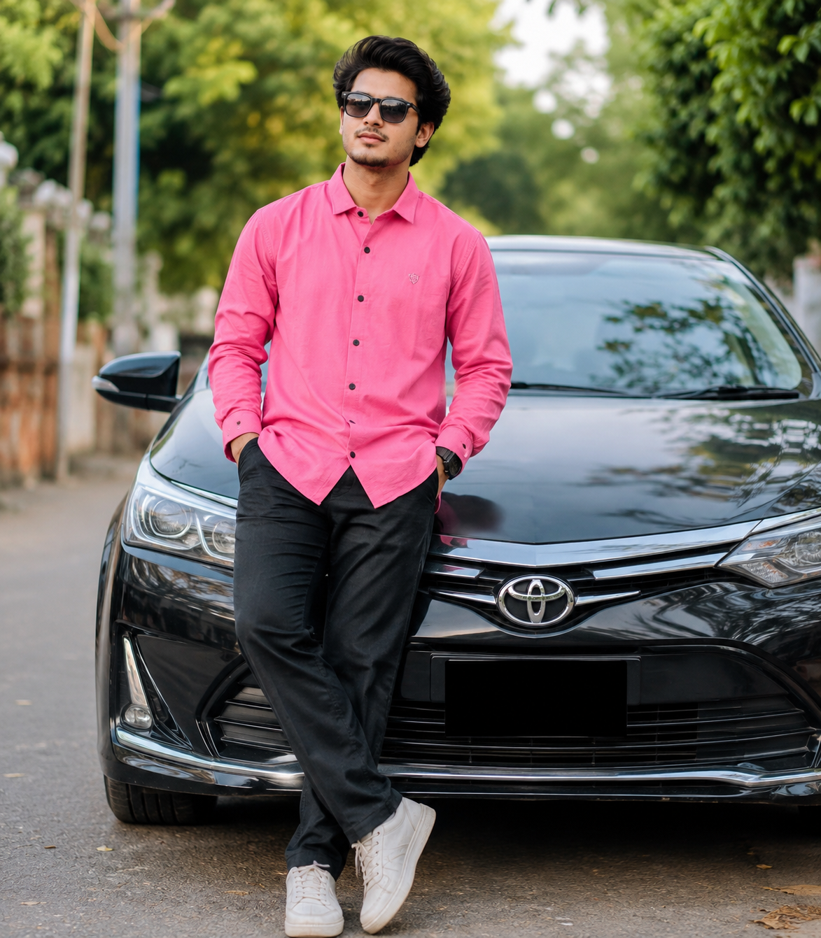 প্রিমিয়াম জাফরান কাপড়ের ফুলহাতা ফরমাল শার্ট |