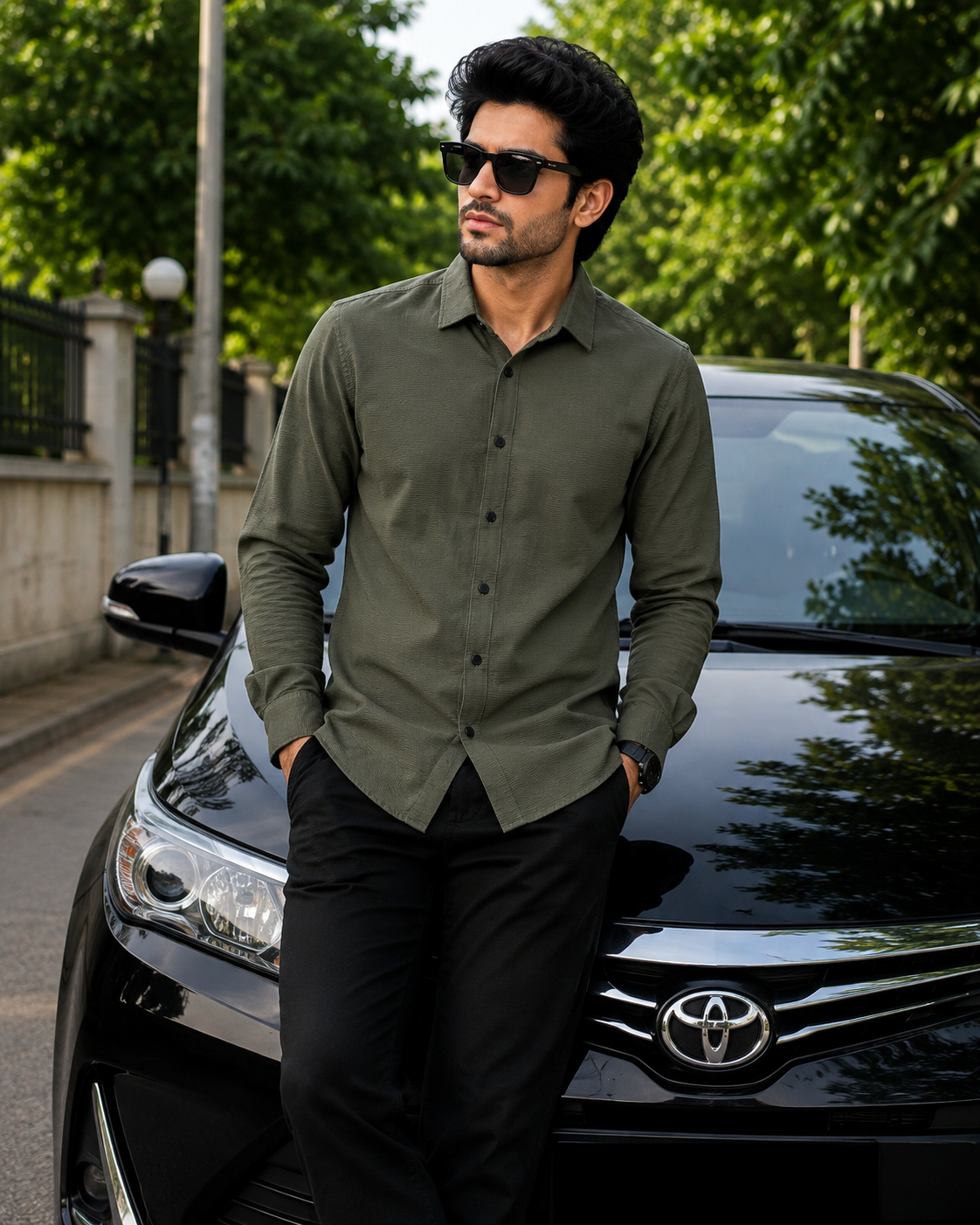 Premium Zafran Fabric Full Sleeve Shirt