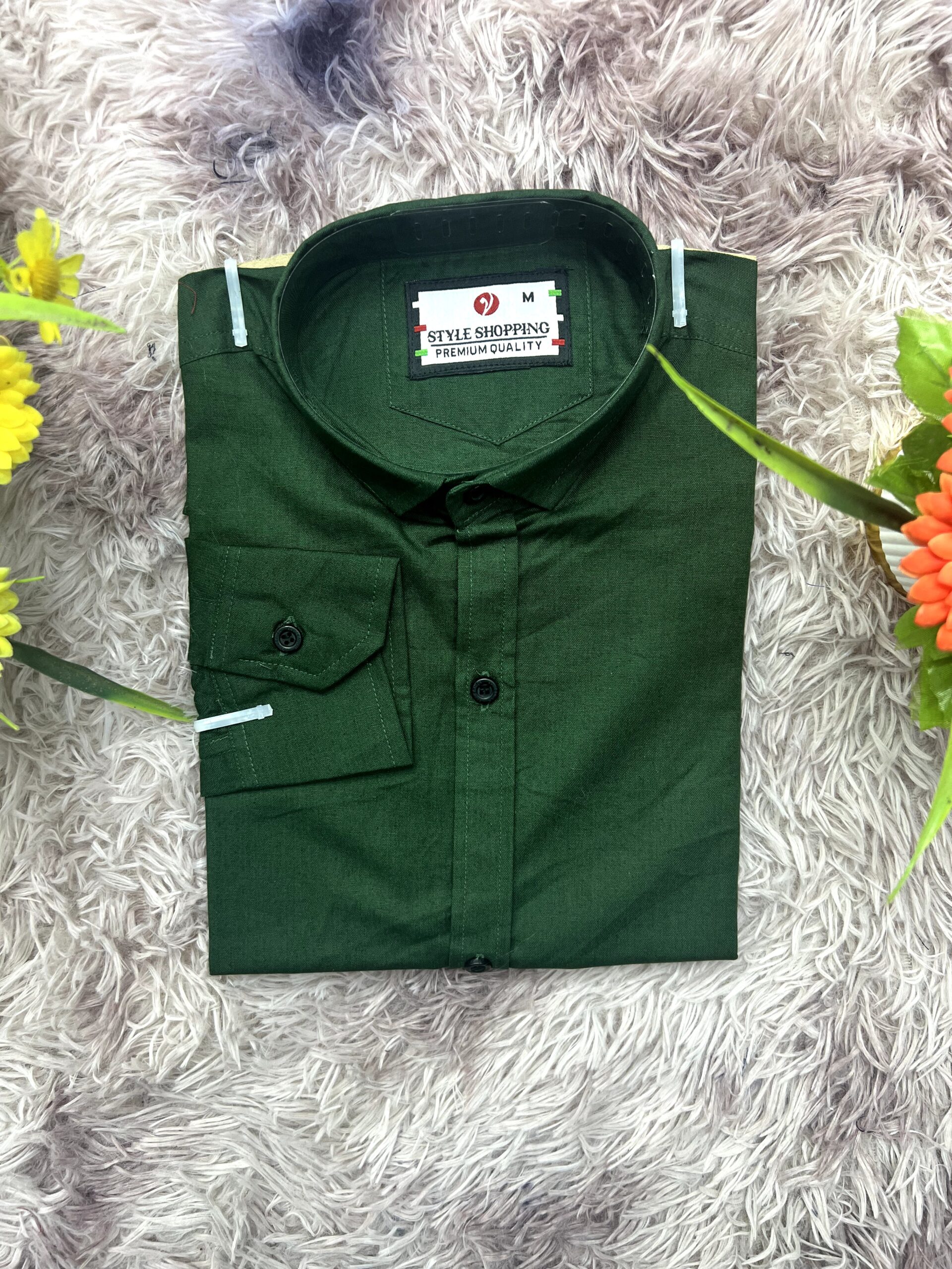 Premium Quality Cotton Fabrics Pure Green Colour (602 code)