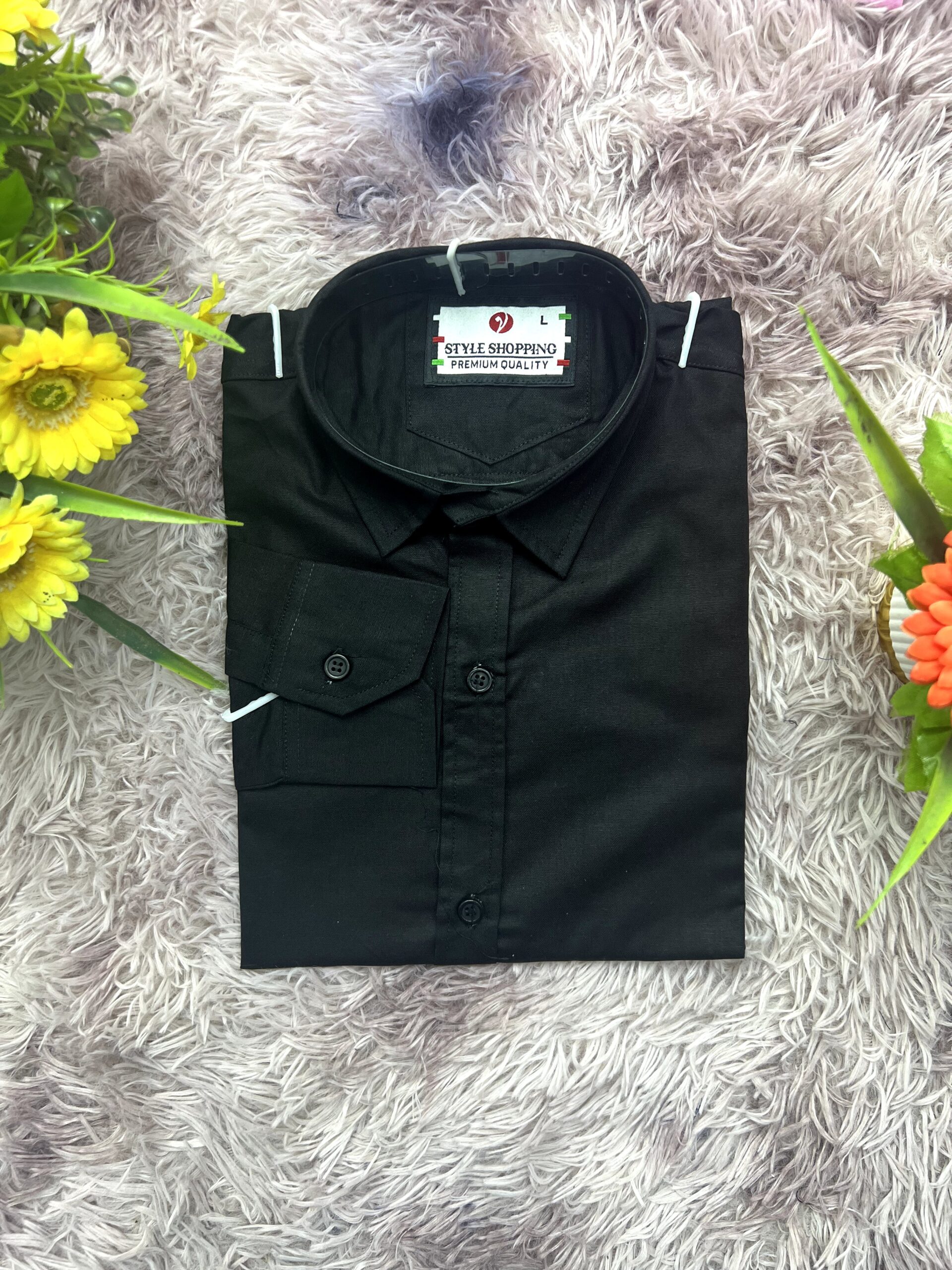 Premium Quality Cotton Fabrics Pure Black Colour (601 code)