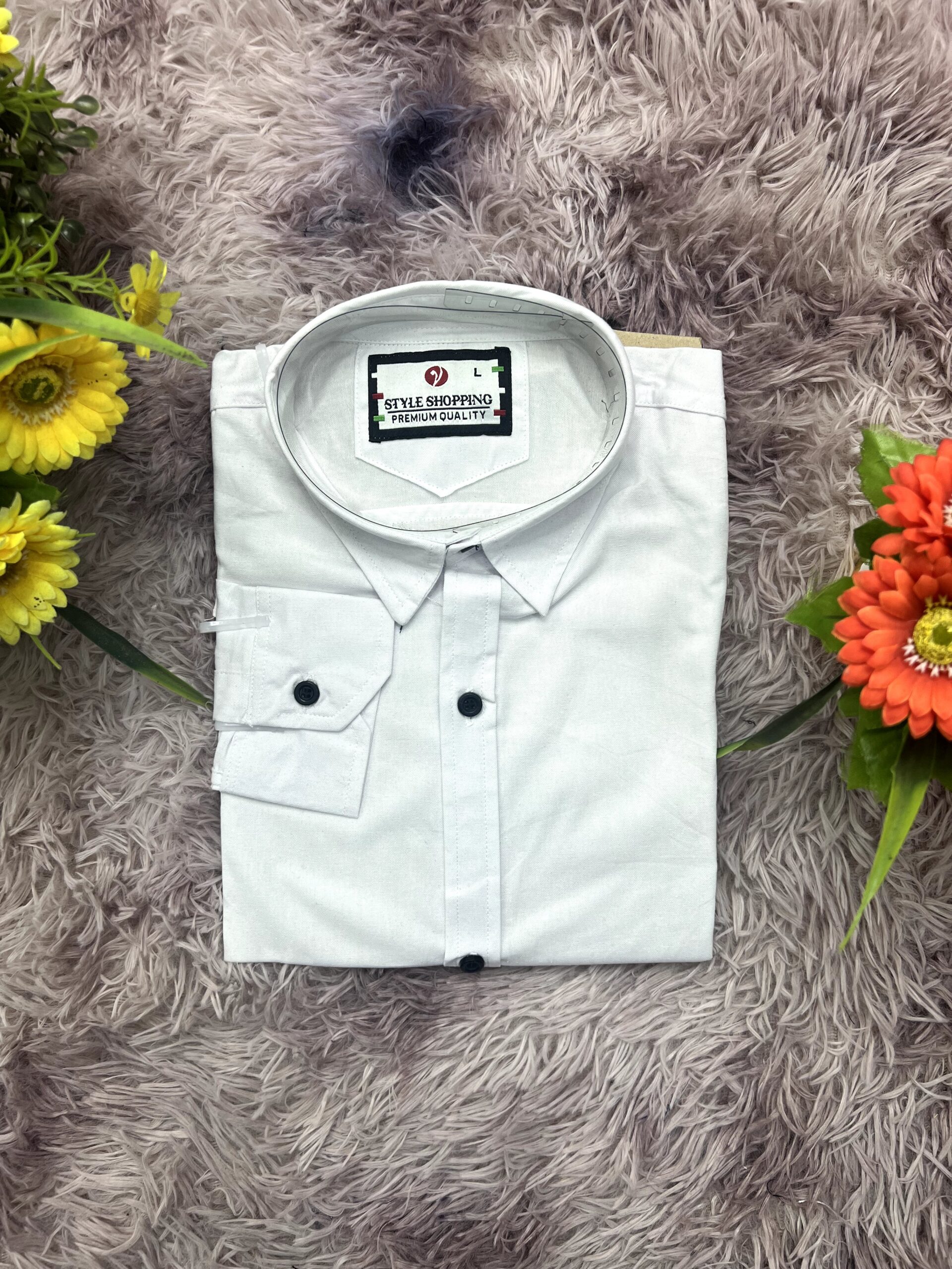Premium Quality Cotton Fabrics Pure white Colour (607 code)