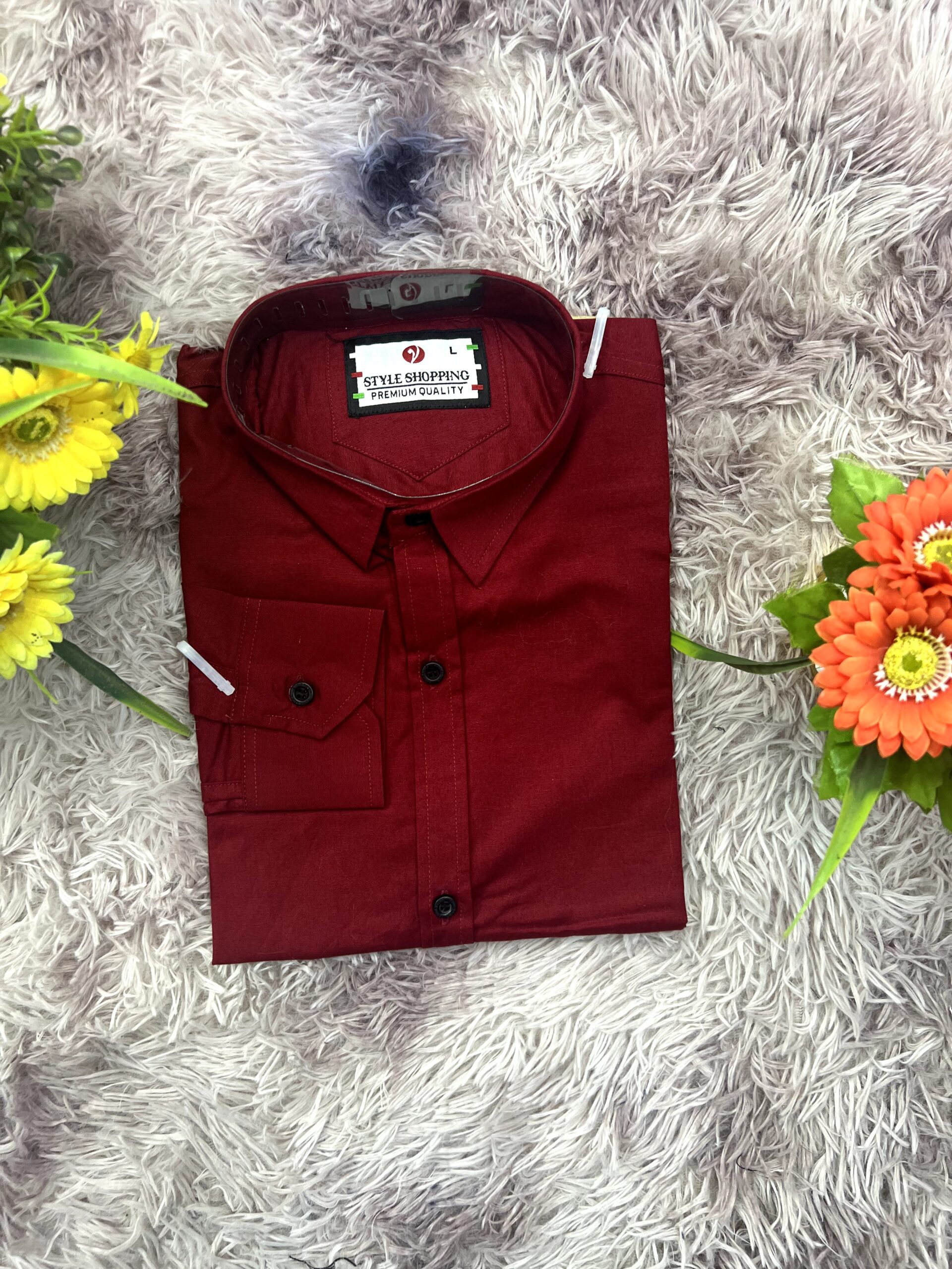 Premium Quality Cotton Fabrics maroon red Colour (608 code)