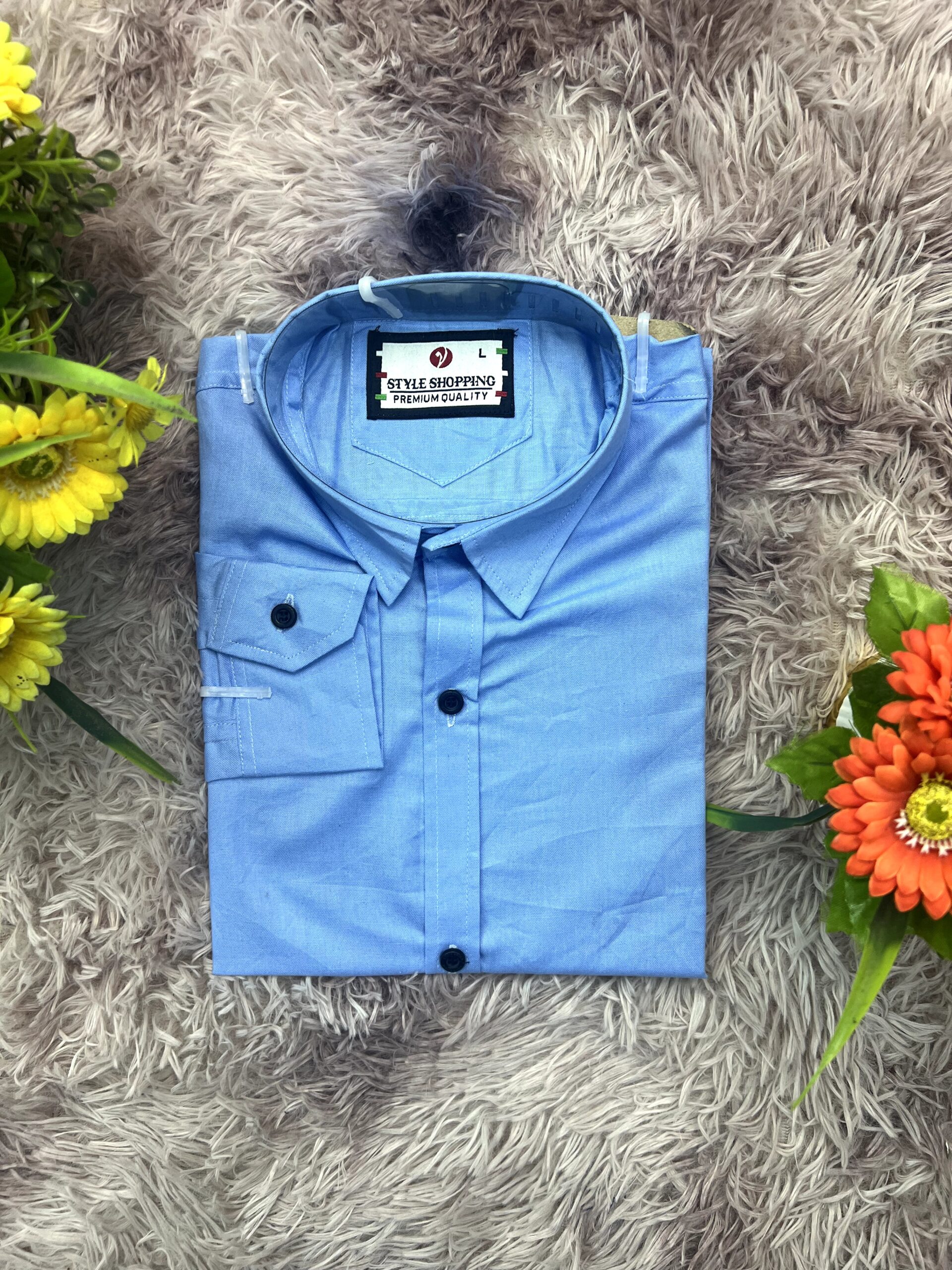 Premium Quality Cotton Fabrics sky Blue  Colour (609 code)