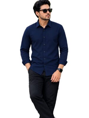 2026/10/wp-1792520337831.jpg নেভি ব্লু কালার জাফরান শার্ট M-L XL42- 2XL 44- 3XL 46 Size Available (code 112)